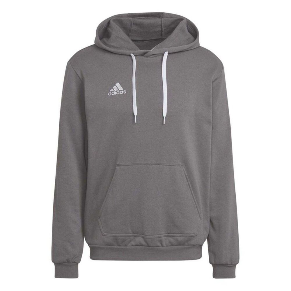 Adidas Mens Entrada 22 Cotton Blend Pullover Hoodie / Gray